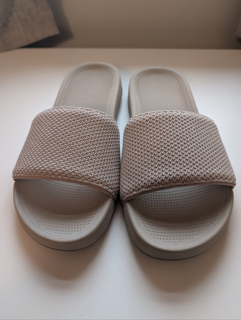 Allbirds Sugar Sliders Sandals in Mushroom US W8